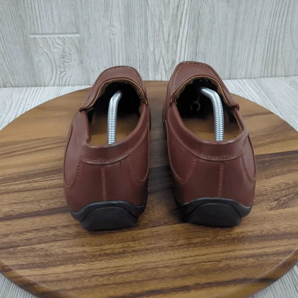 Deer Stags Brown Slip-On Boat Shoes